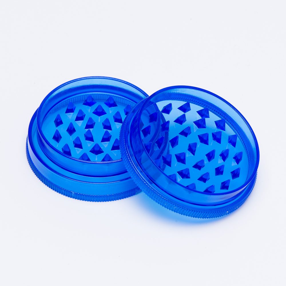 kleine donkerblauwe wiet grinder